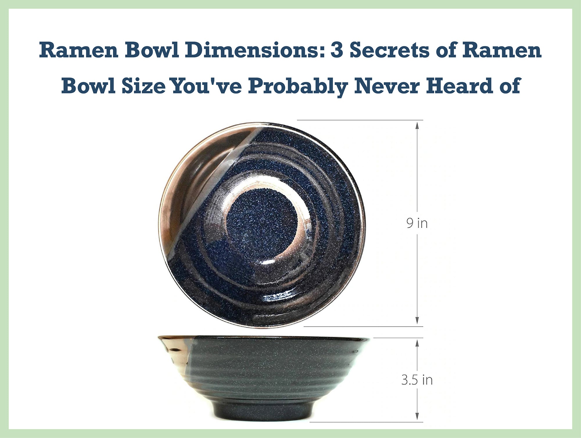 Ramen Bowl Dimensions: 3 Secrets of Ramen Bowl Size You've Probably Never Heard of