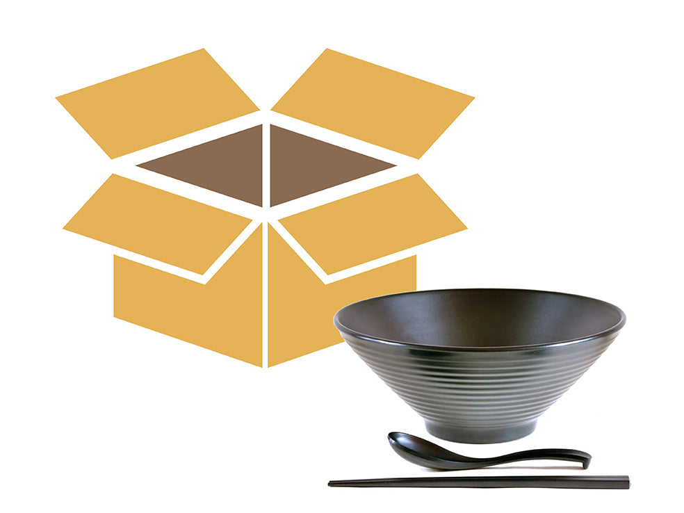 Unboxing: 9" Black Melamine Ramen Bowl (Set of 4)