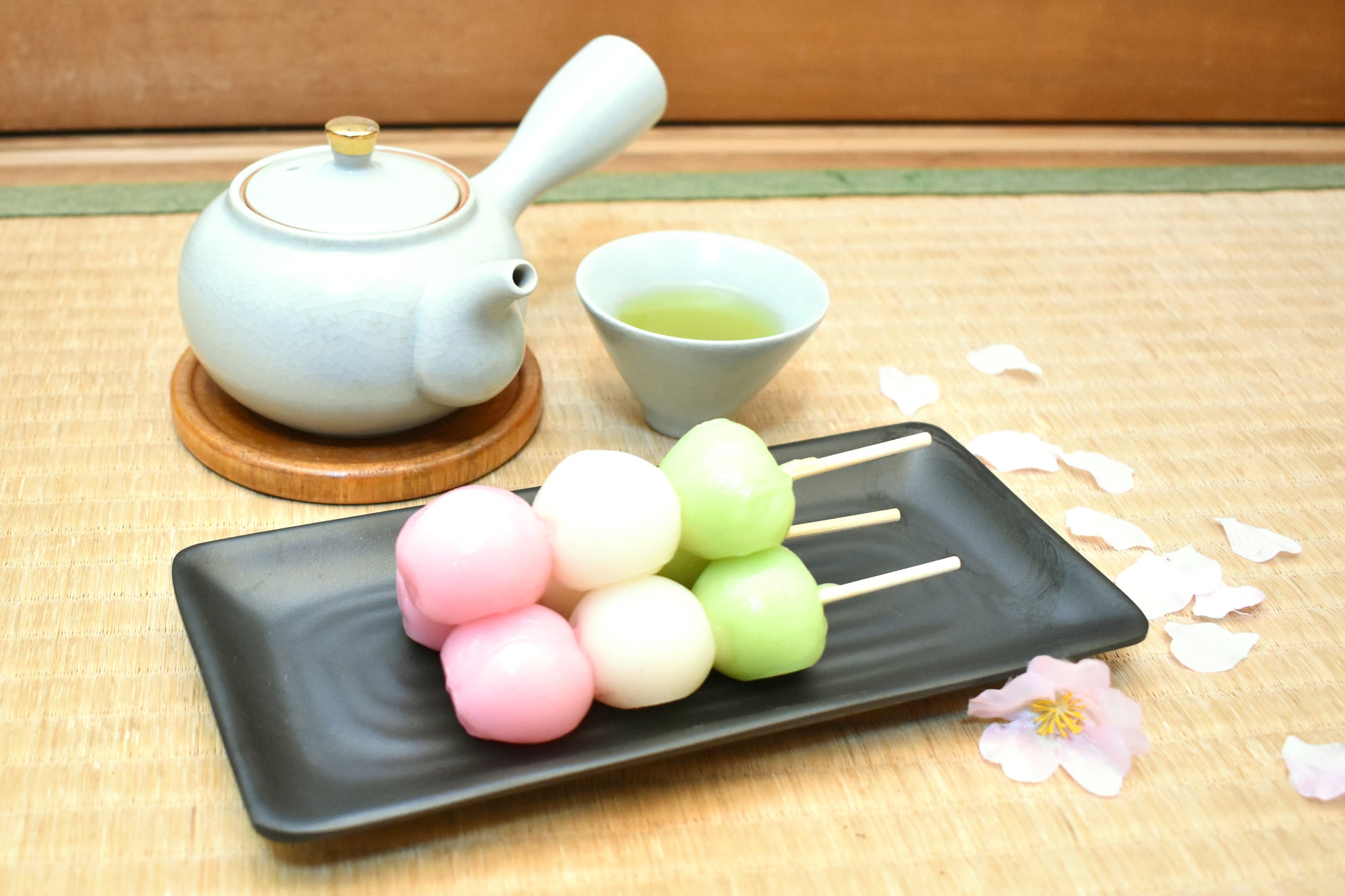 Sanshoku Dango: Japanese Confectionary Culture Three-Coloured Dumplings