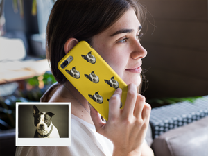 Custom Pet Phone Case - Personalized Dog & Cat iPhone Case - Custom Dog Pattern - iPhone 12 Pro Max, 11 Pro, 13 Case