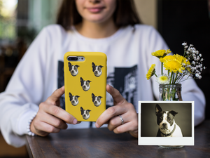 Custom Pet Phone Case - Personalized Dog & Cat iPhone Case - Custom Dog Pattern - iPhone 12 Pro Max, 11 Pro, 13 Case