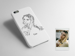 Custom Pet Portrait Phone Case | Personalized Gift for Dog Lovers | Custom Dog and Cat Case | Fiancé Gift | Pet Illustration | Dog Loss Gif