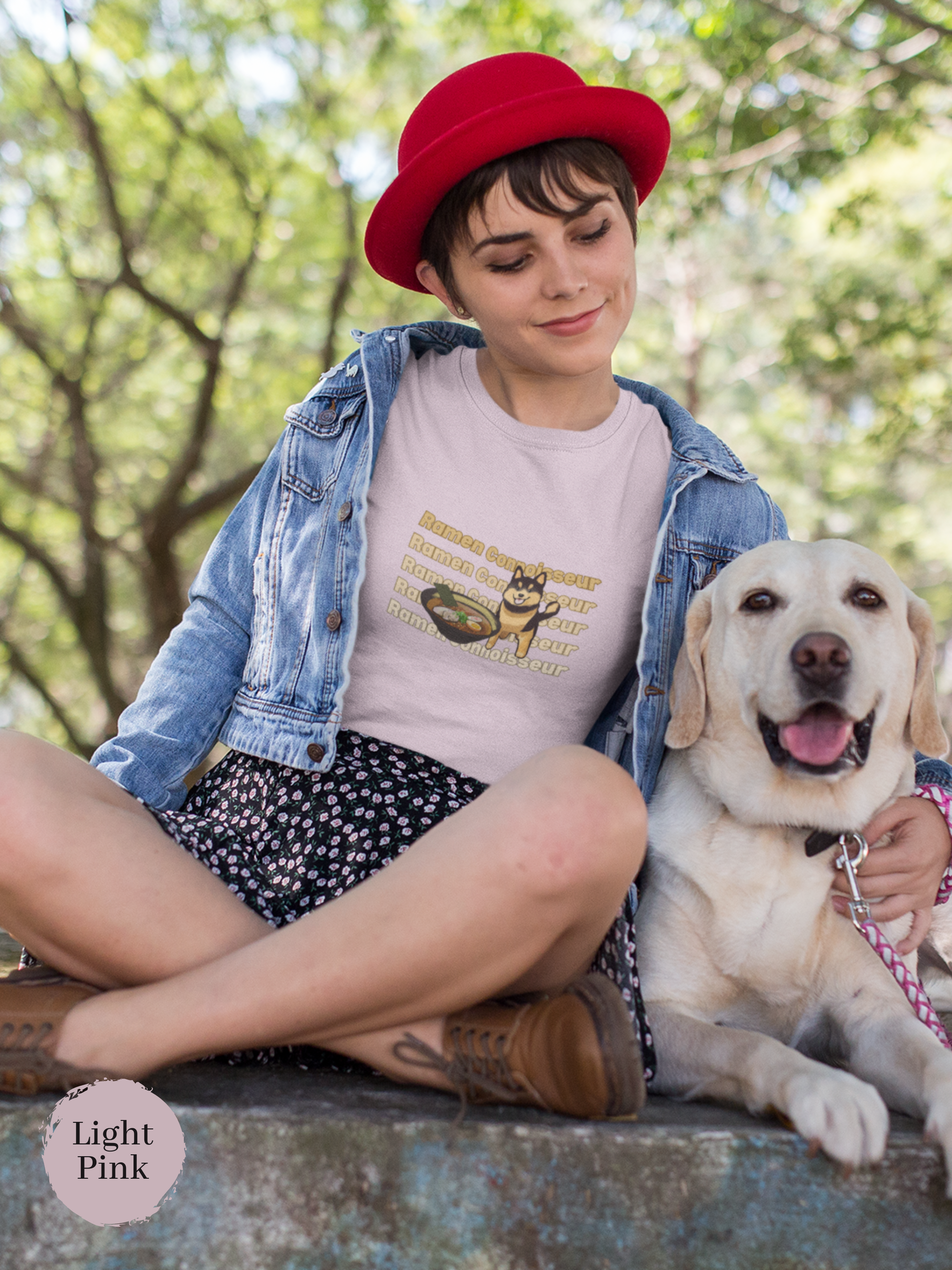 Ramen T-Shirt: Black Shiba Inu - The Ultimate Ramen Connoisseur's Japanese Foodie Shirt with Ramen Art