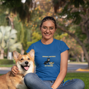 Ramen T-shirt: "Nobody Touches My Ramen" - Japanese Foodie Shirt with Adorable Shiba Inu Illustration and Captivating Ramen Art