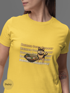 Ramen T-Shirt: Black Shiba Inu - The Ultimate Ramen Connoisseur's Japanese Foodie Shirt with Ramen Art