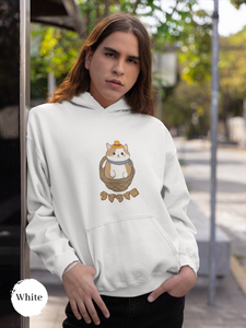 Cat Hoodie: "Uzu Uzu Neko" - Adorable Cat Artistry and Playful Puns Combined in our Cozy Cat Hoodies for Feline Lovers