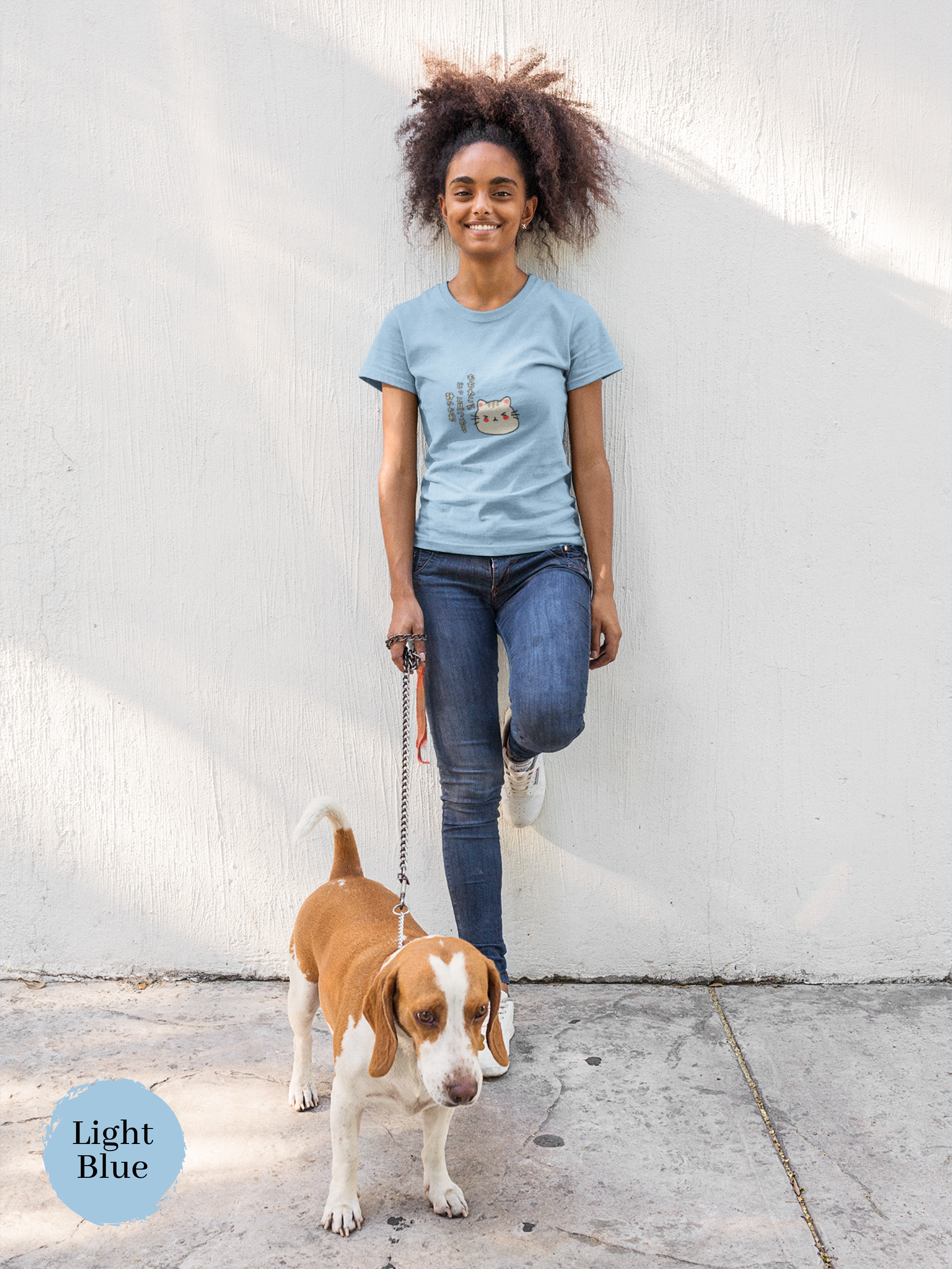 Mochi Cat T-Shirt: Adorable Japanese Foodie Shirt with Haiku Art of Mochi Neko - Perfect Gift Idea for Cat Lovers