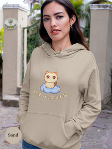 Cat Hoodie: Cloud-Sitting Fluffy Cat - A Whimsical Blend of Cat Art and Cozy Comfort!