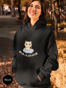 Cat Hoodie: Cloud-Sitting Fluffy Cat - A Whimsical Blend of Cat Art and Cozy Comfort!