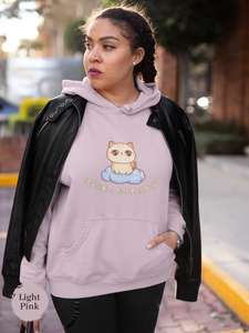 Cat Hoodie: Cloud-Sitting Fluffy Cat - A Whimsical Blend of Cat Art and Cozy Comfort!