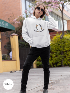 Fuzzy Delights: Cat Hoodie with Adorable Chubby Cat Art - The Perfect Blend of Cuteness and Comfort for Cat Lovers