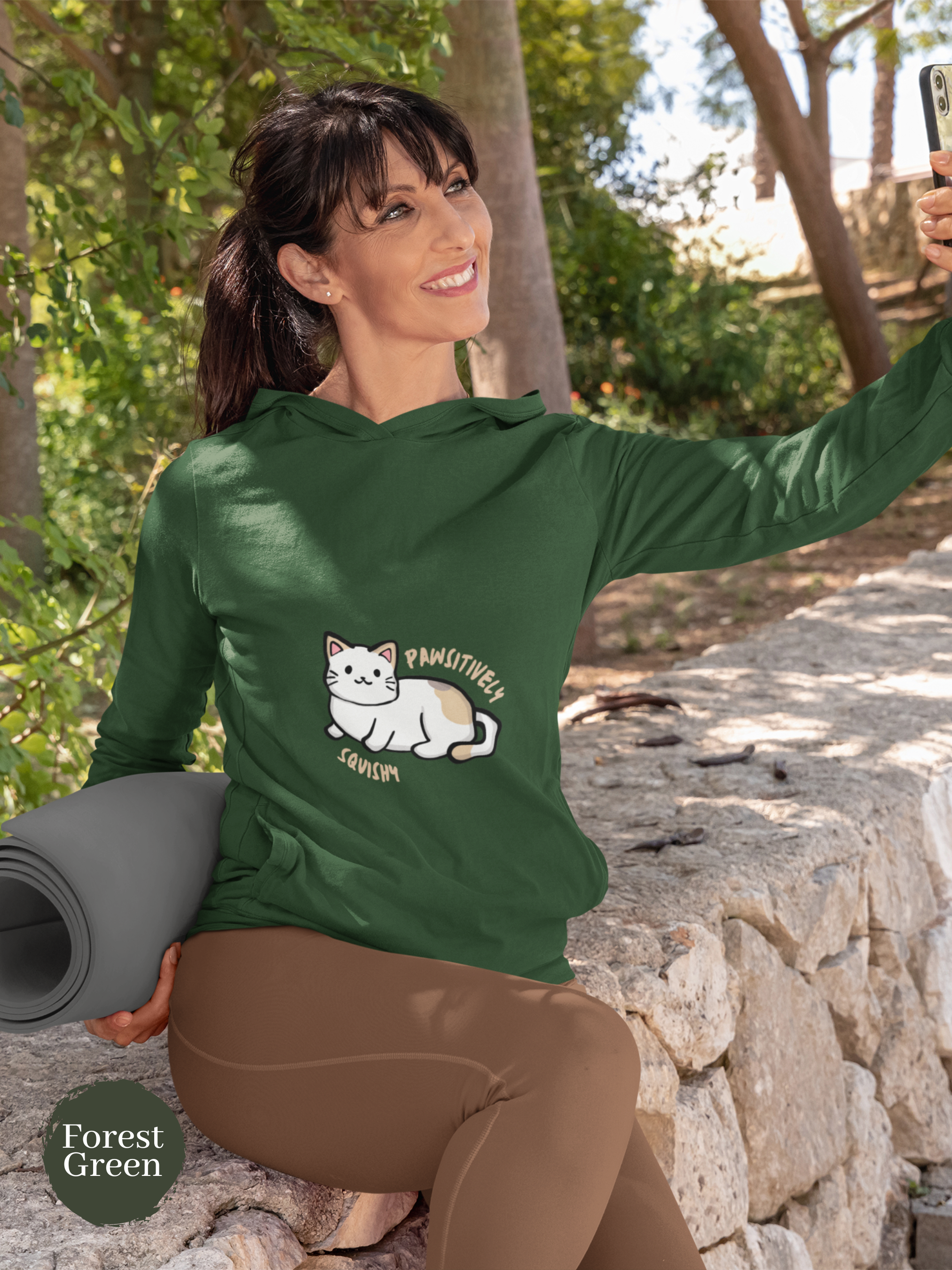 Cat Hoodie: Pawsitively Squishy Feline Delight with Chubby Cat Art, Perfect for Cat Lovers and Punning Enthusiasts, Cozy Stylish Cat Hoodie