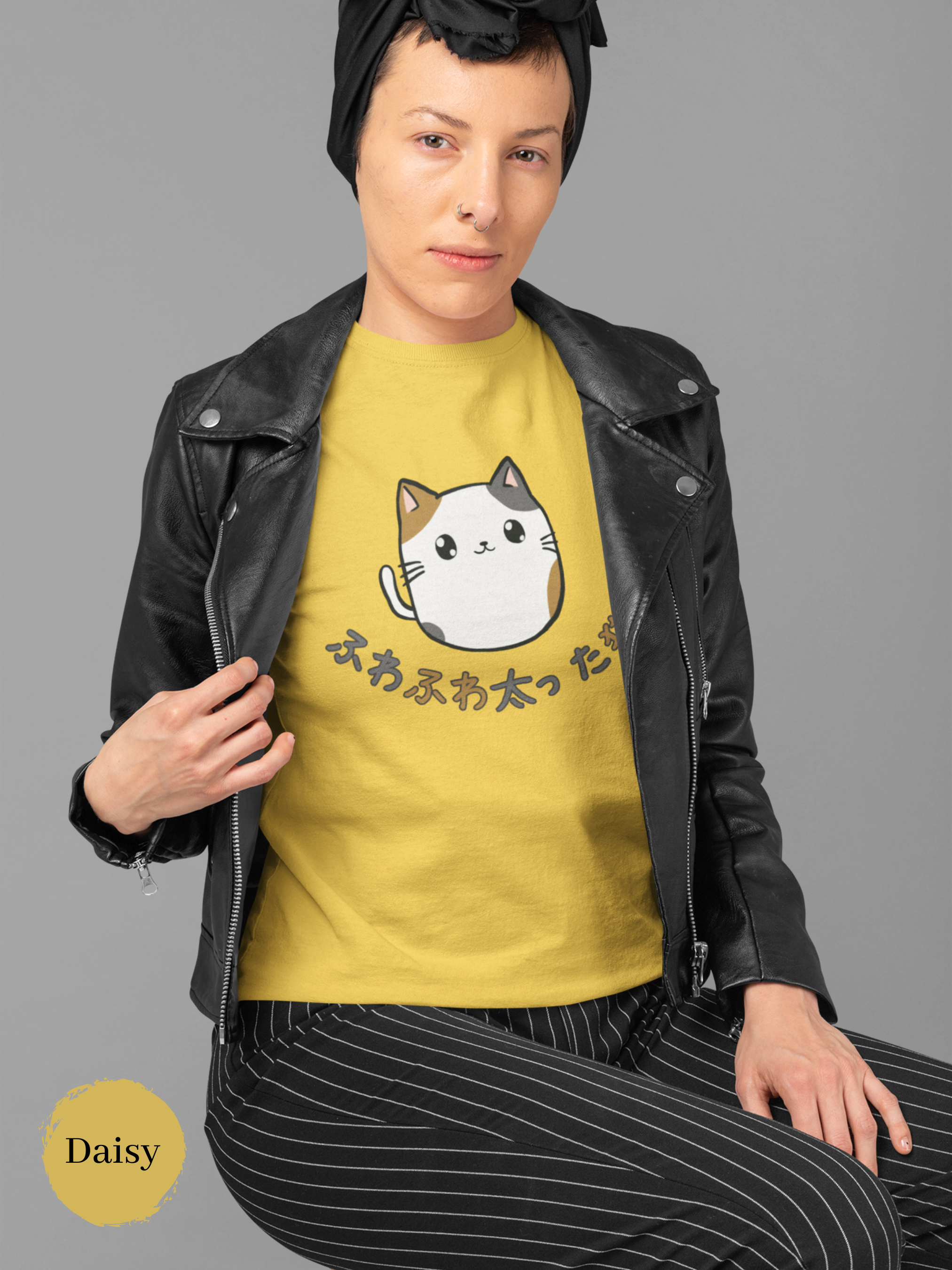 Cat T-shirt: Adorable Feline Delight - A Whimsical Japanese-inspired Cat Art Tee for Cat Lovers and Fashion Enthusiasts