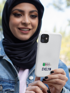 Phone Case: Customize Your Own with Name Personalization and Cute Animal Shiba Inu Cat Sticker Options - Build Your Own iPhone Case