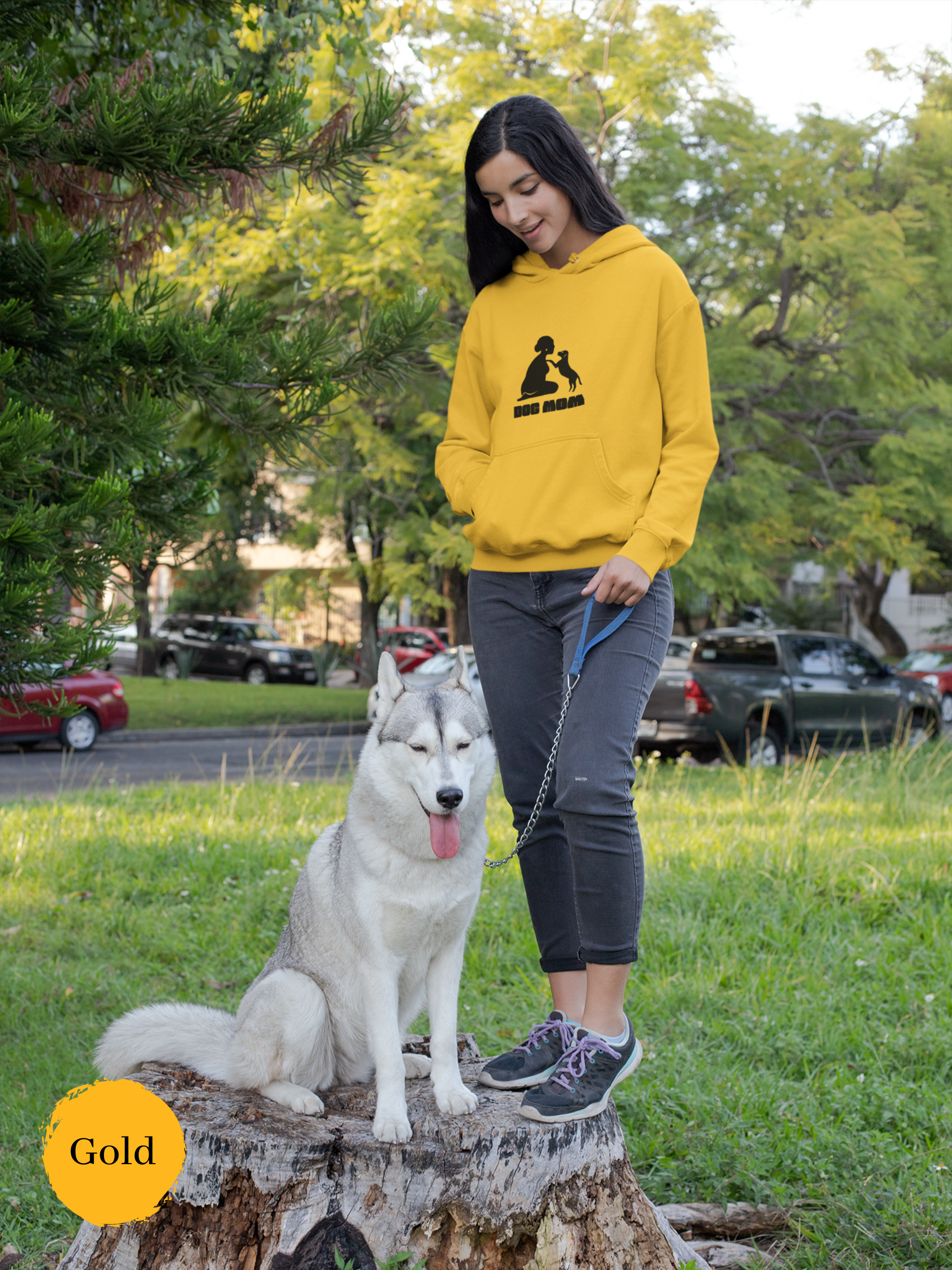 Dog Mom Hoodie: Cute Dog Mom Life Apparel and Cozy Gift for Dog Owners