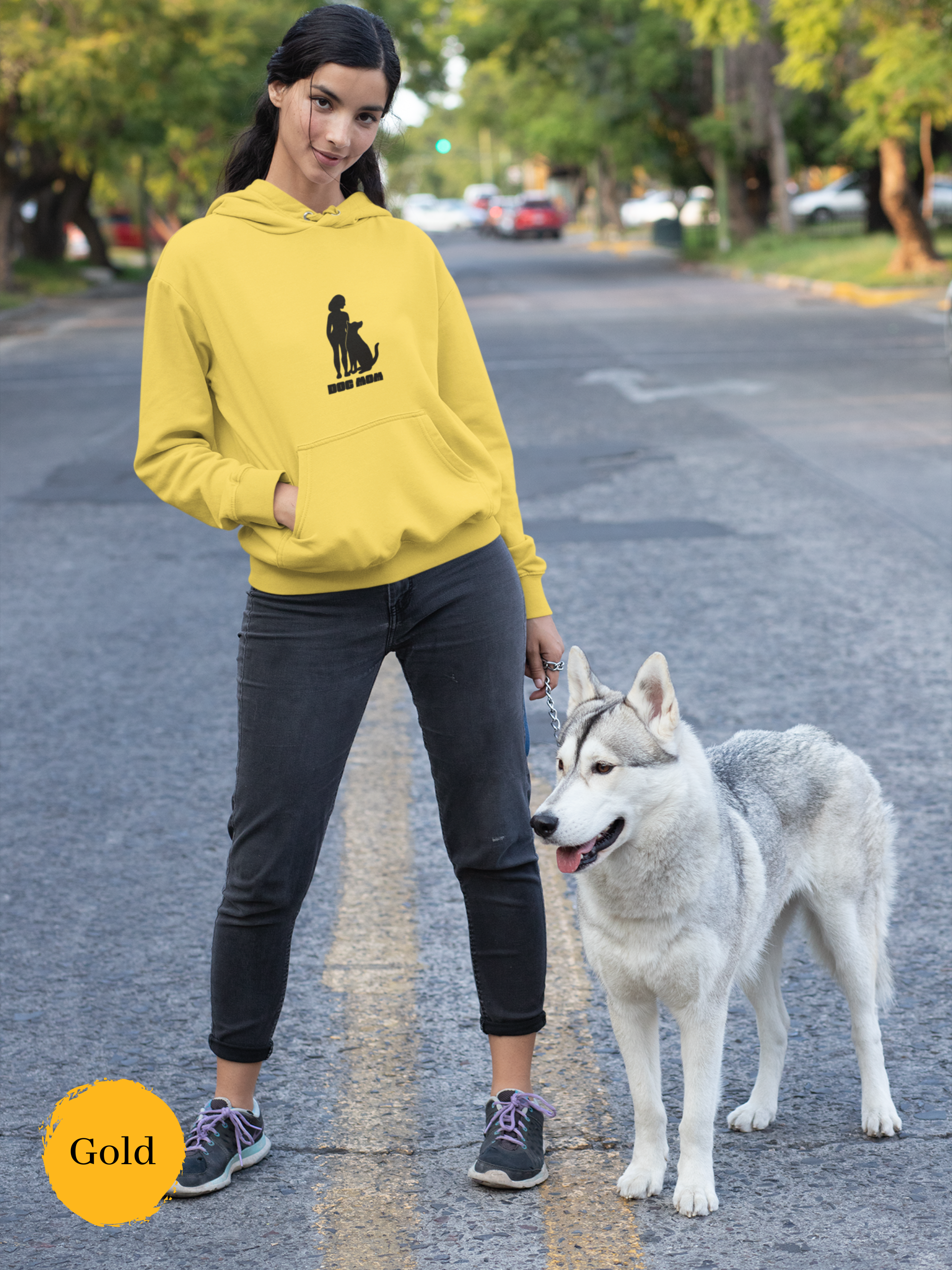 Dog Mom Hoodie: Cozy Dog Mom Life Apparel and Cute Gift for Dog Owners and Dog People | Fur Baby Hoodie for Dog Lovers