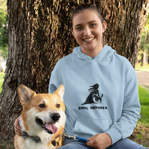 Dog Momma Hoodie: Cute Dog Mom Life Apparel and Cozy Gift for Pet Owners, Dog Mom Fashion with Dog Mom Quotes and Humor