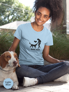 Dog Mom T-shirt: Cute Dog Lover Shirt for Pet Moms, Funny Dog Mom Life Apparel and Gift