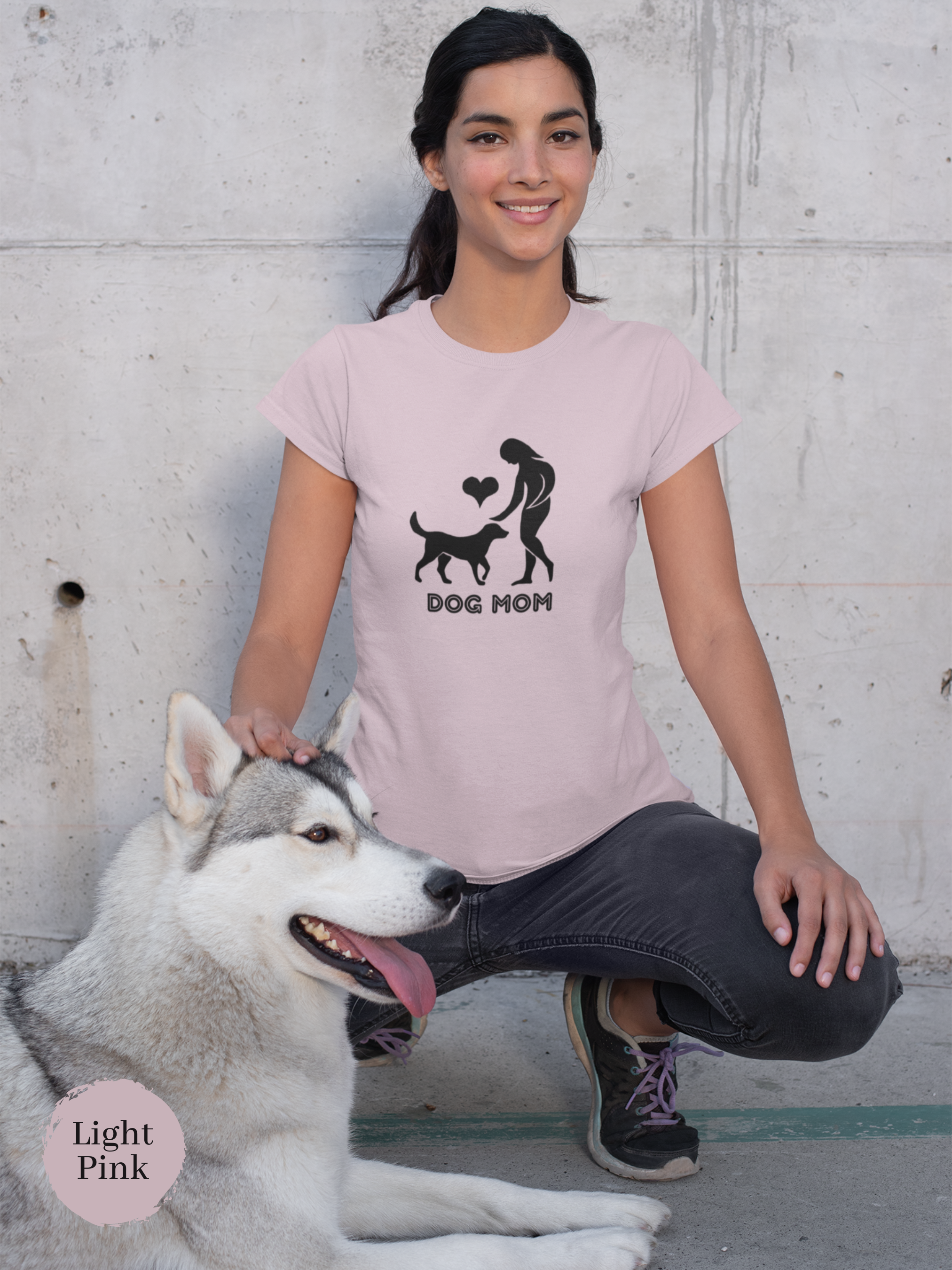 Dog Mom T-shirt: Cute Dog Lover Shirt for Pet Moms, Funny Dog Mom Life Apparel and Gift