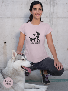 Dog Mom T-shirt: Cute Dog Lover Shirt for Pet Moms, Funny Dog Mom Life Apparel and Gift