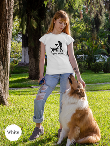 Dog Mom T-shirt: Cute Dog Lover Shirt for Pet Moms, Funny Dog Mom Life Apparel and Gift