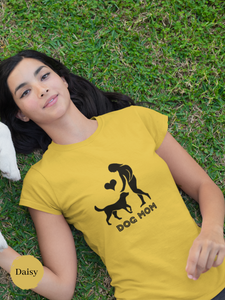 Dog Mom T-shirt: Cute Dog Lover Shirt for Pet Moms, Funny Dog Mom Life Apparel and Gift