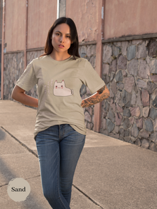 Mochi Cat T-shirt: Adorable Japanese Foodie Japanese Haiku Shirt with Cat Art Featuring the Sweet Mochi Cat
