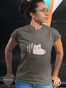 Mochi Cat T-shirt: Adorable Japanese Foodie Japanese Haiku Shirt with Cat Art Featuring the Sweet Mochi Cat