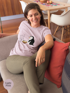 Ramen T-shirt: Playful Penguins and Ramen Delights - Japanese Shirt for Foodie Fans and Haiku Lovers!