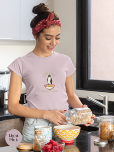 Ramen T-shirt: Penguin Power - Fueled by Ramen - Japanese Shirt for Foodie Delights with Captivating Ramen Art