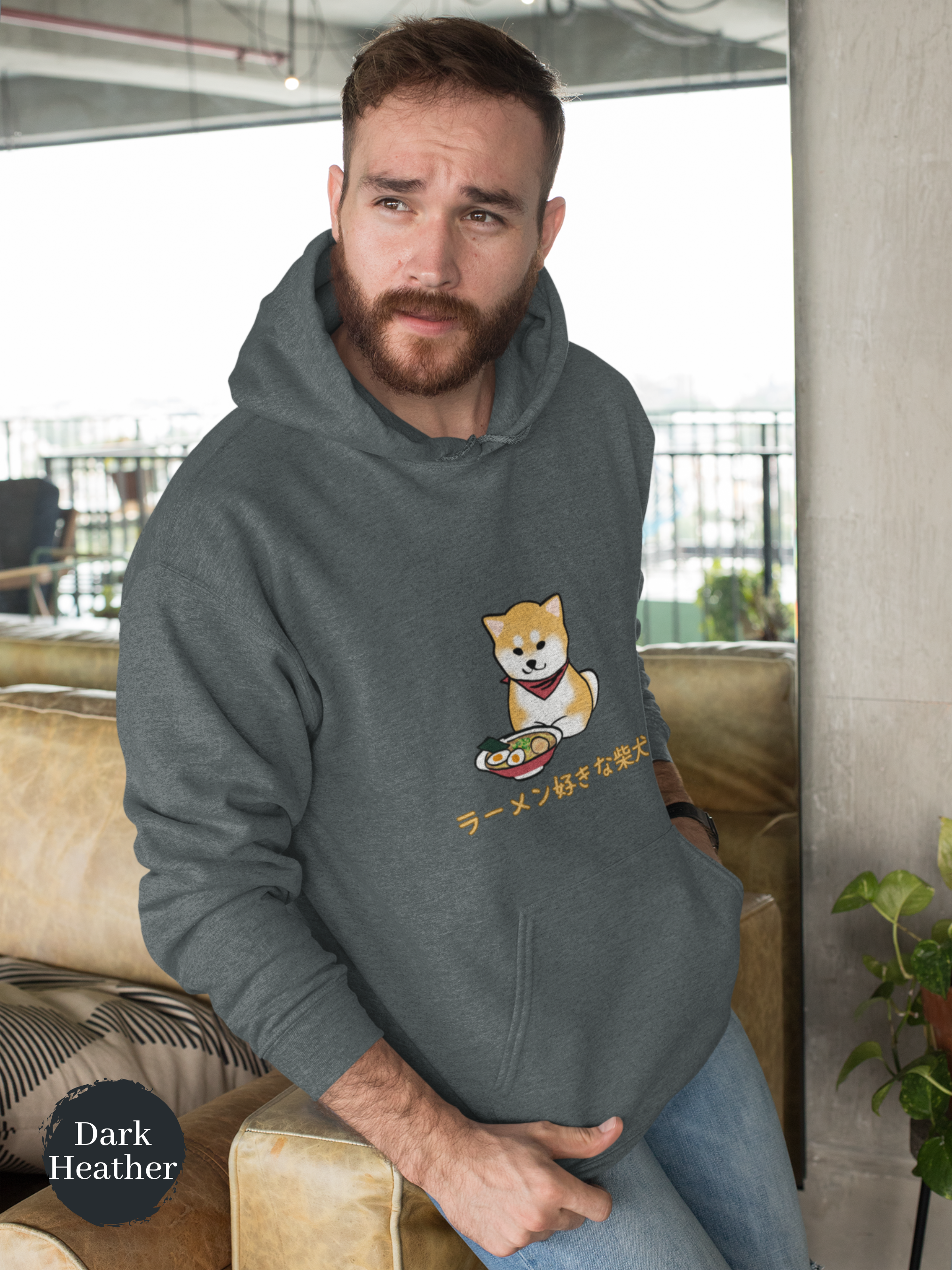 Ramen Hoodie: Noodle Nirvana - Embark on Flavorful Adventures with the Ramen-Loving Shiba Inu and Savor the Fusion of Foodie Hoodies