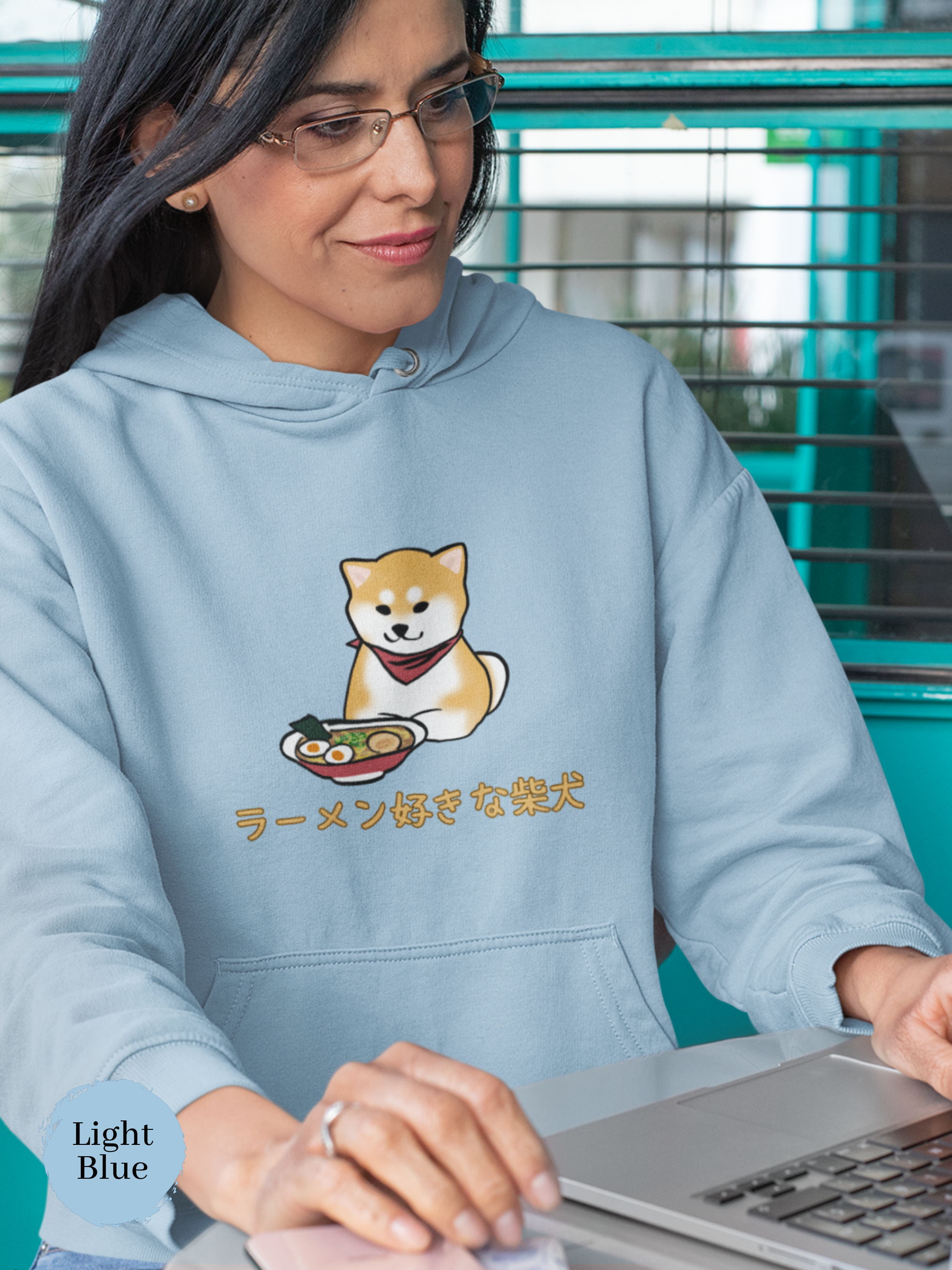 Ramen Hoodie: Noodle Nirvana - Embark on Flavorful Adventures with the Ramen-Loving Shiba Inu and Savor the Fusion of Foodie Hoodies
