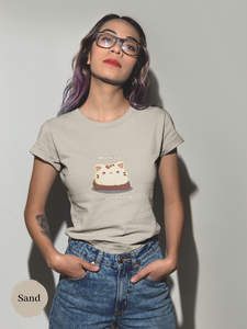 Mochi Cat T-Shirt: Fluffy and Filling Cute Art for Foodie and Cat Lovers - Japanese Shirt with Adorable Cat Art