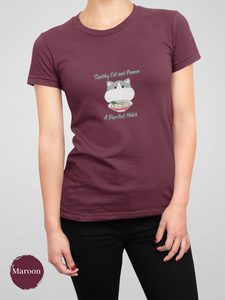 Ramen T-shirt: Squishy Cat and Ramen - A Purrfect Match of Cuteness for Japanese Shirt Enthusiasts and Foodie with Ramen Art