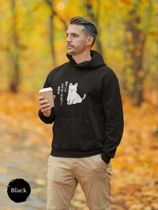 Mochi Cat Hoodie: Japanese Haiku Art and Asian Foodie Theme - Hungry Mochi Cat Approaching Mealtime
