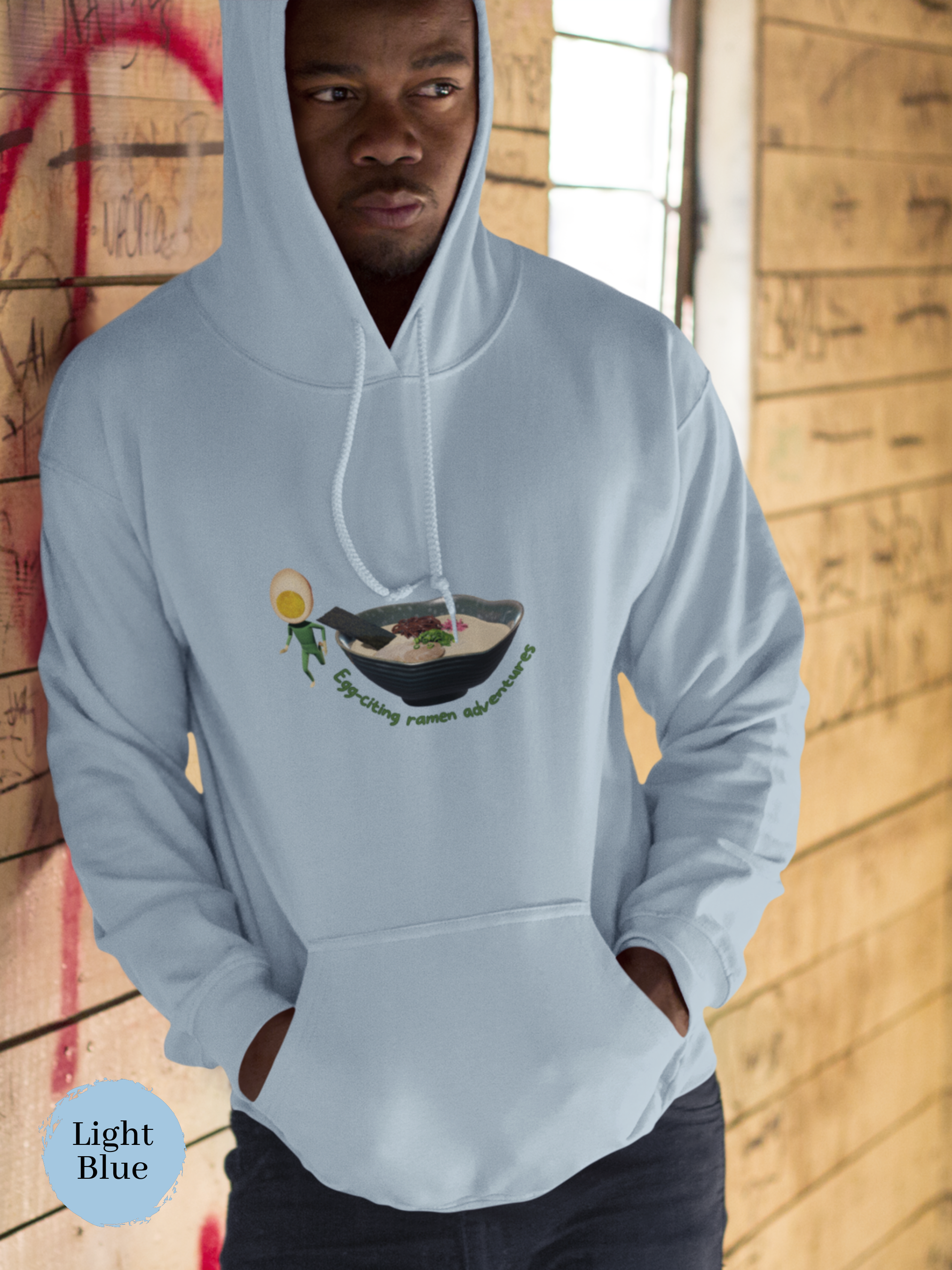 Ramen Hoodie: Egg-citing Ramen Adventures - A Playful Blend of Flavor and Style