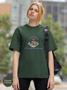 Ramen T-shirt: I Can't Adult Today, I Need Ramen & Chihuahua - Japanese Foodie Shirt with Ramen Art