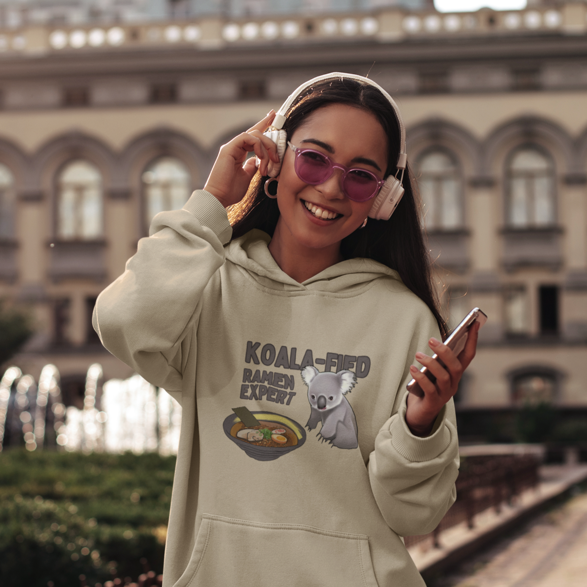 Ramen Hoodie: Koala-fied Ramen Expert with Adorable Koala and Delicious Ramen Art - Perfect Foodie Hoodie for Asian Food Lovers