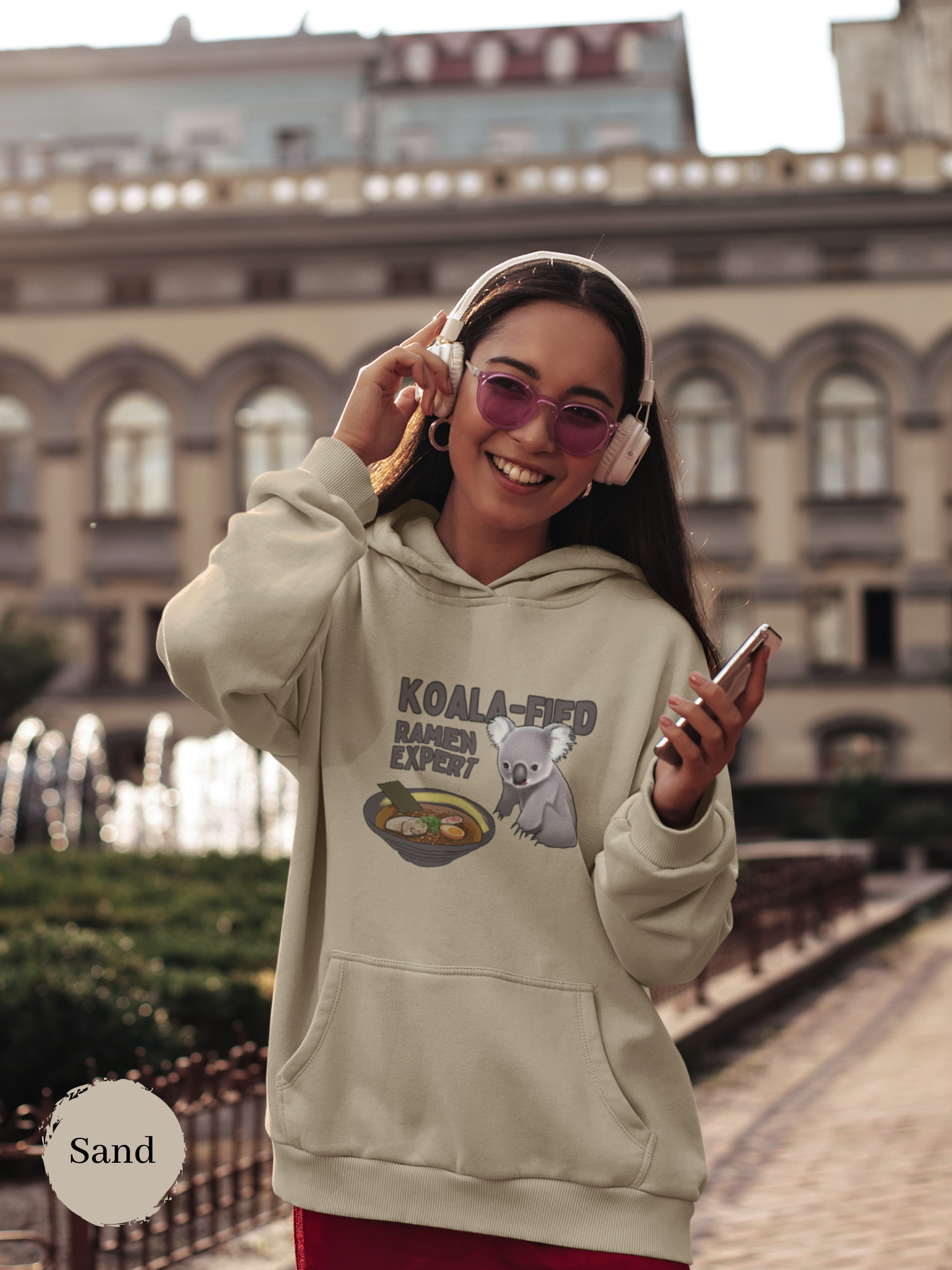 Ramen Hoodie: Koala-fied Ramen Expert with Adorable Koala and Delicious Ramen Art - Perfect Foodie Hoodie for Asian Food Lovers