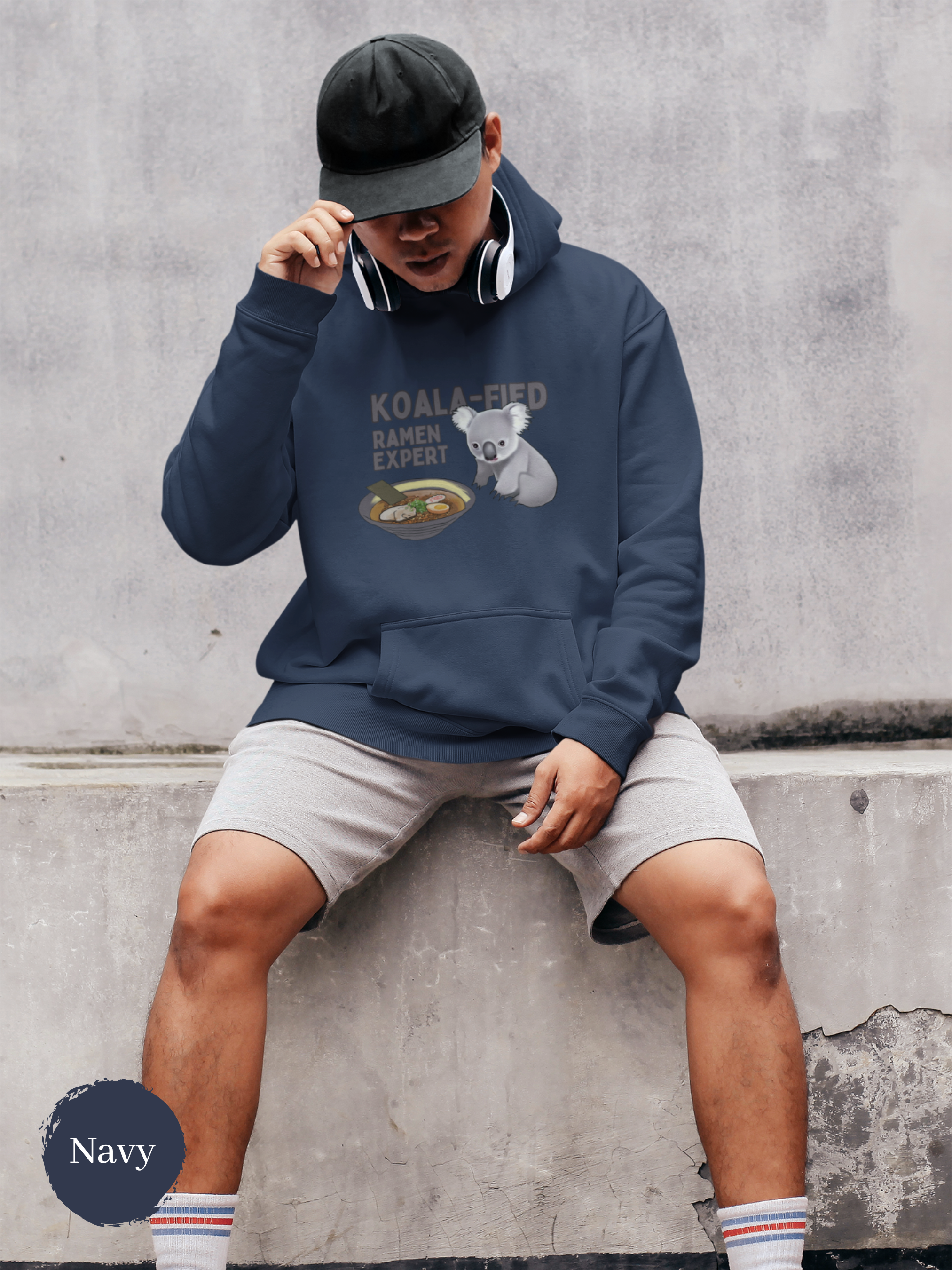 Ramen Hoodie: Koala-fied Ramen Expert with Adorable Koala and Delicious Ramen Art - Perfect Foodie Hoodie for Asian Food Lovers