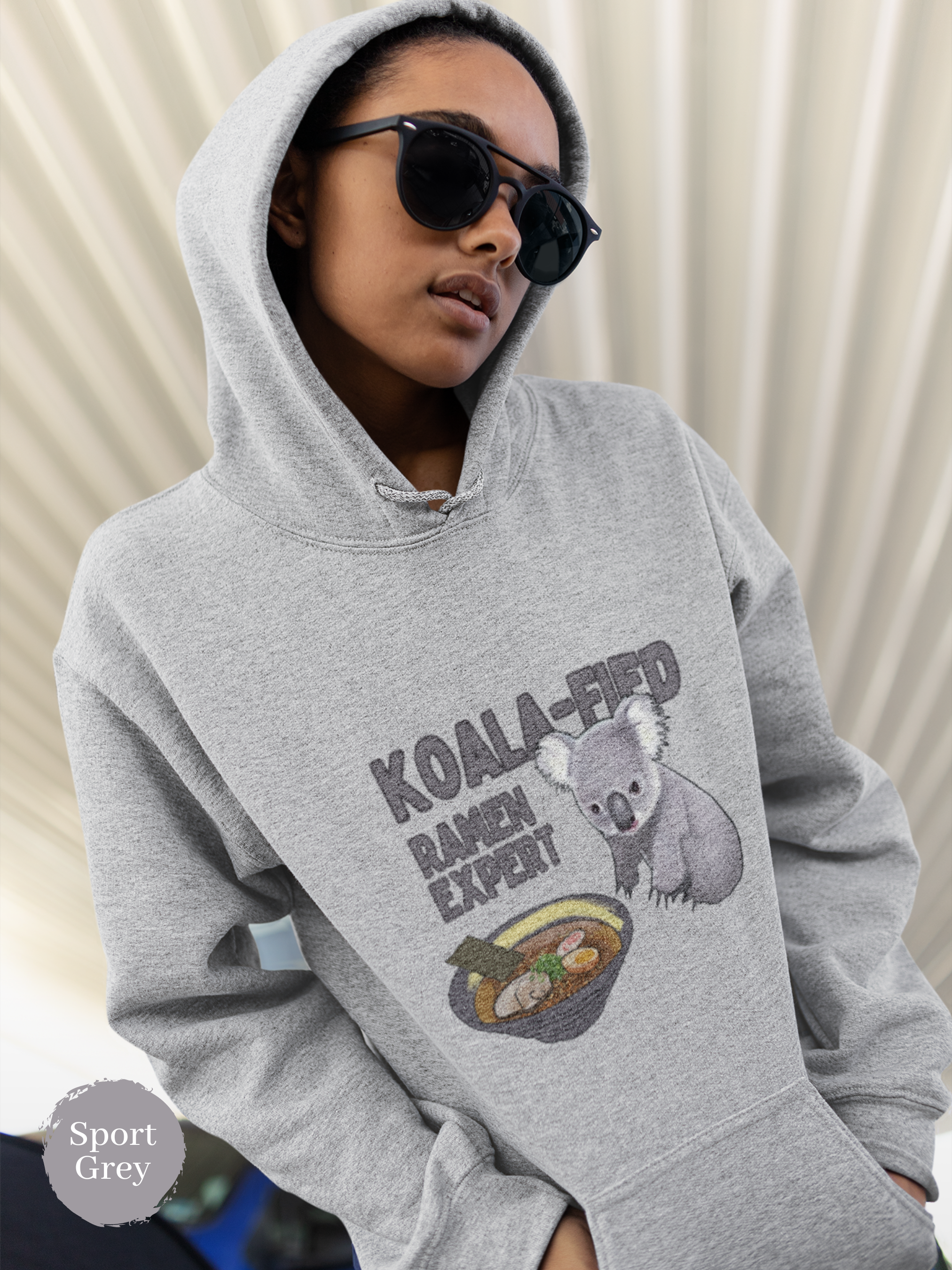 Ramen Hoodie: Koala-fied Ramen Expert with Adorable Koala and Delicious Ramen Art - Perfect Foodie Hoodie for Asian Food Lovers