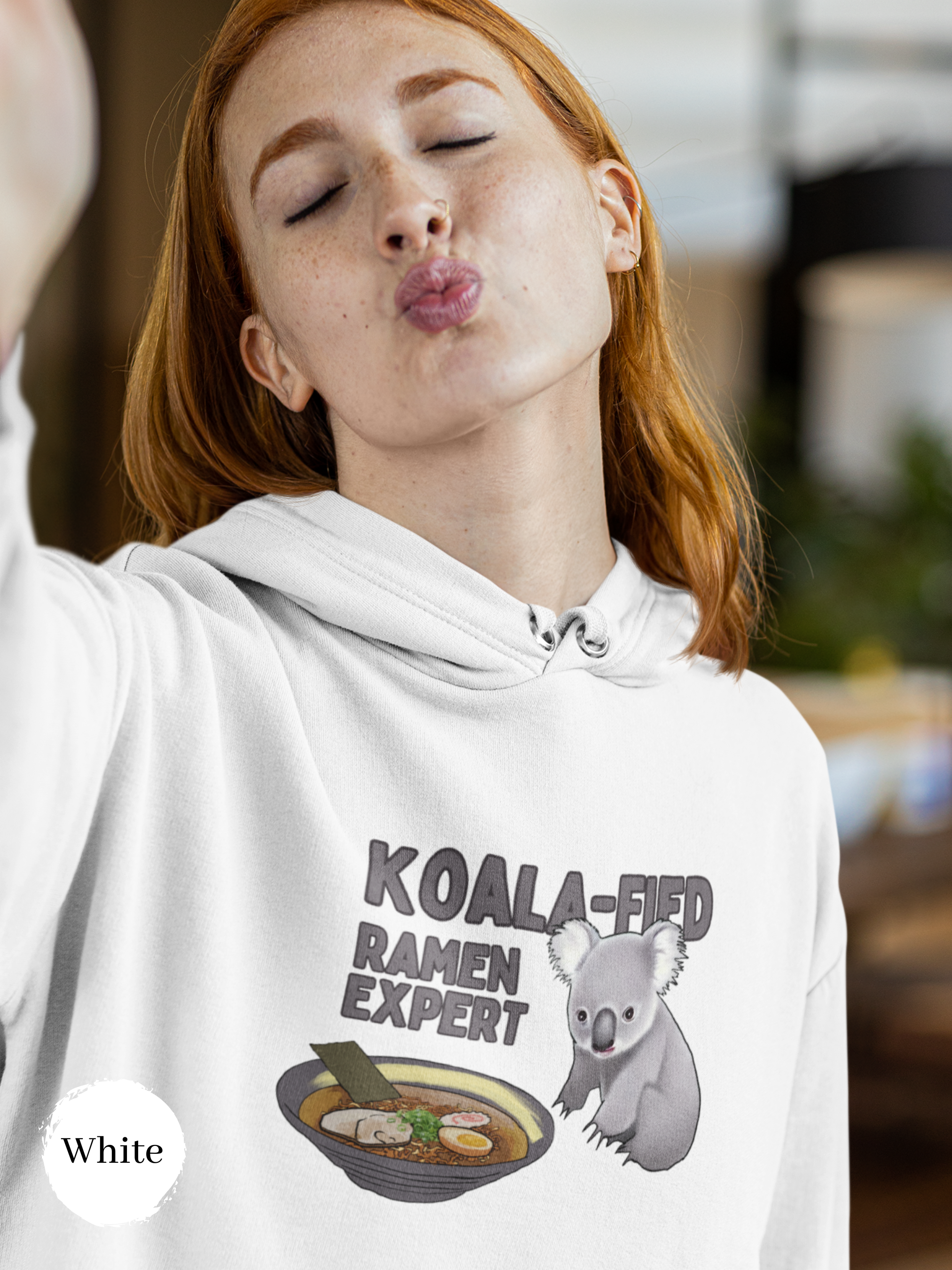 Ramen Hoodie: Koala-fied Ramen Expert with Adorable Koala and Delicious Ramen Art - Perfect Foodie Hoodie for Asian Food Lovers