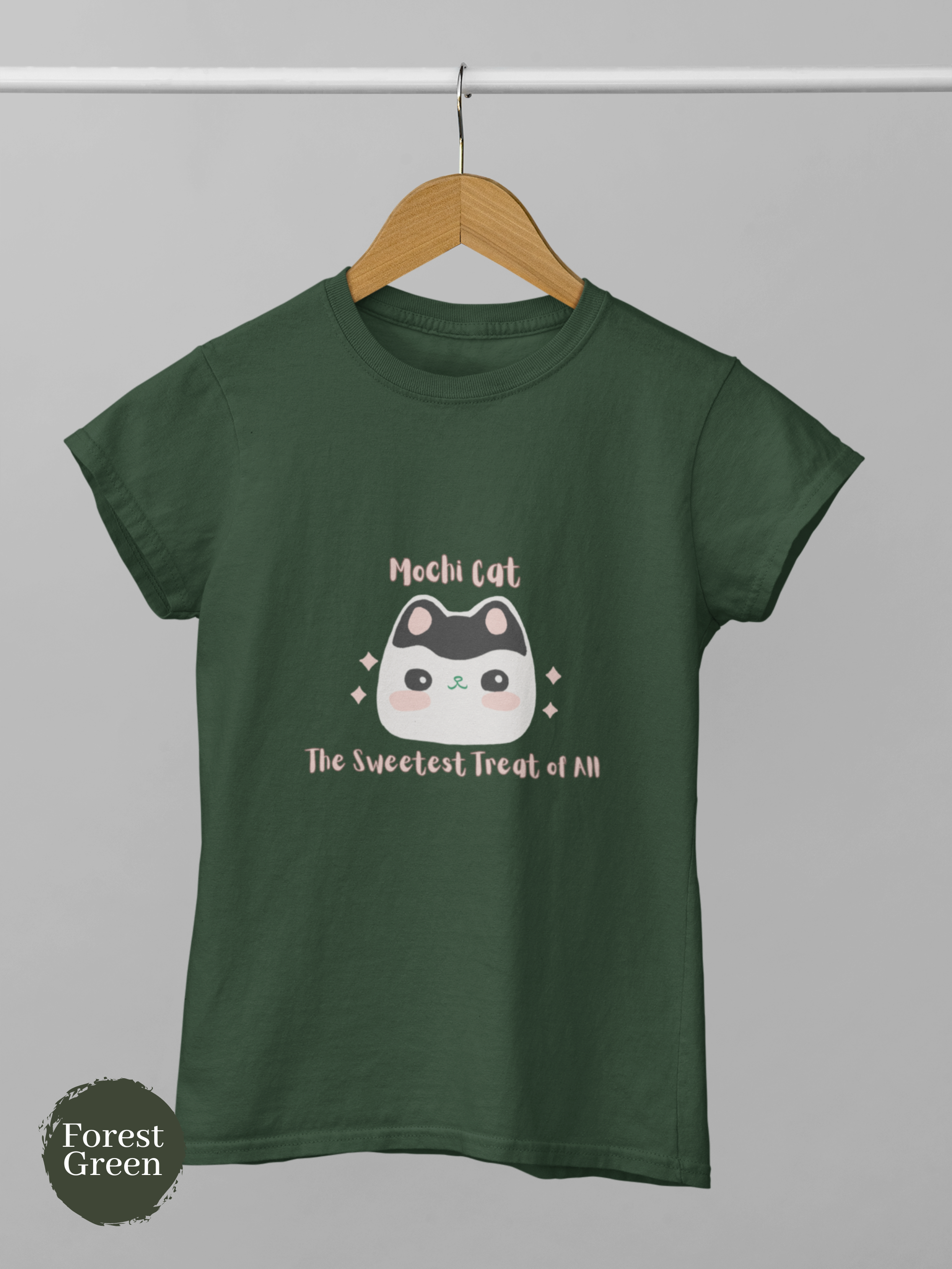 Mochi Cat T-Shirt: Japanese Mochi Cat Design Featuring the Sweetest Treat of All, Mochi Donut! Perfect for Foodies and Fans of Asian Food