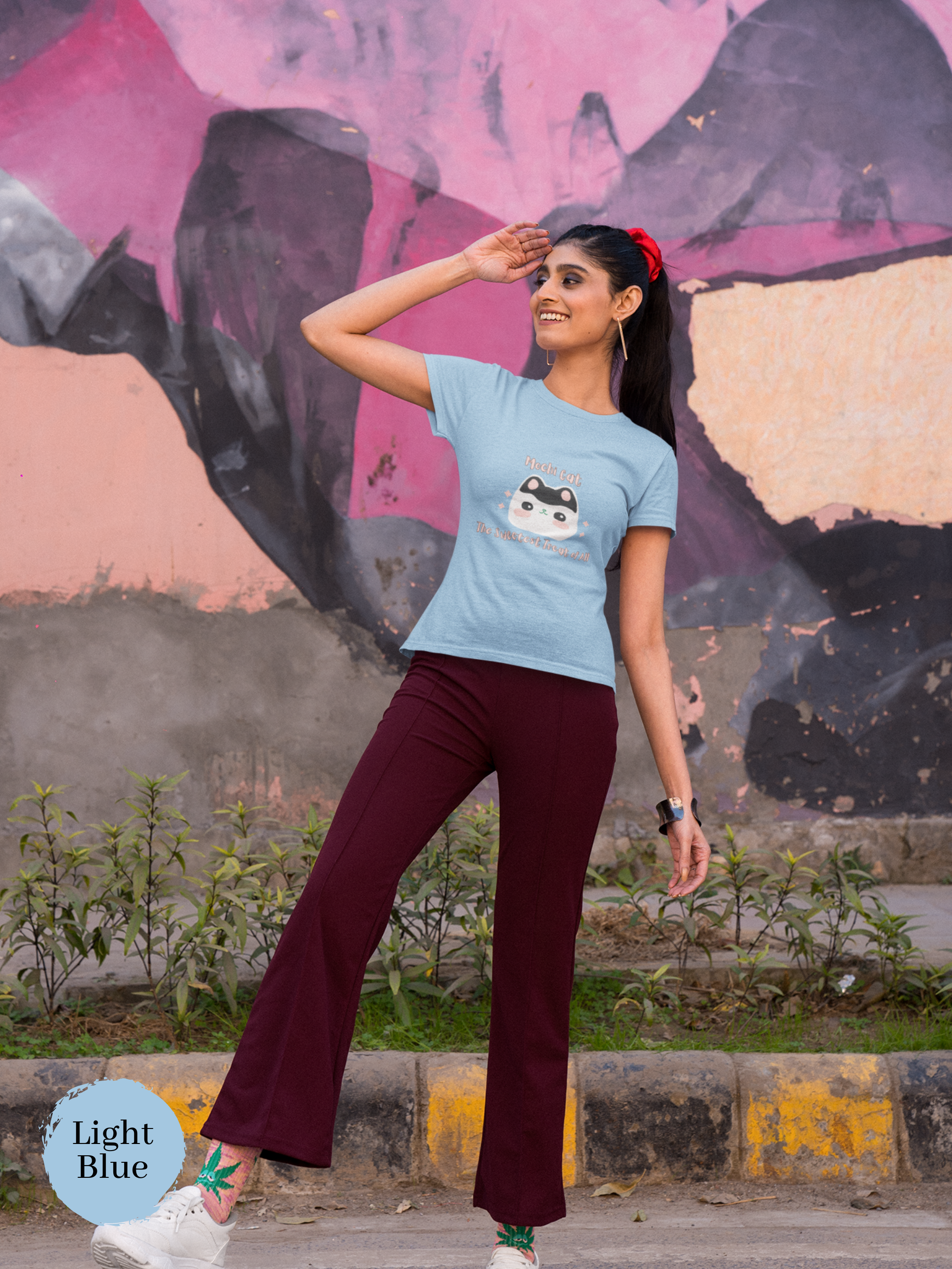 Mochi Cat T-Shirt: Japanese Mochi Cat Design Featuring the Sweetest Treat of All, Mochi Donut! Perfect for Foodies and Fans of Asian Food