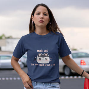 Mochi Cat T-Shirt: Japanese Mochi Cat Design Featuring the Sweetest Treat of All, Mochi Donut! Perfect for Foodies and Fans of Asian Food