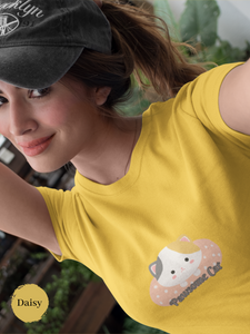 Cute Cat T-shirt: "Pawsome Cat" - Adorable Kitten Tee with Japanese-Inspired Cat Art