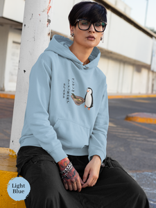 Ramen Hoodie: Penguin's Pause at the Ramen Shop - A Delightful Blend of Foodie Fashion and Haiku Artistry