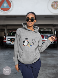 Ramen Hoodie with Penguin Japanese Haiku: Funny and Cute Ramen Sweatshirt for Foodie Lovers and Asian Food Fans with Adorable Ramen Art