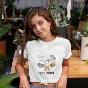 Cat T-Shirt: The Cat Collective - Japanese-Inspired Cat Art for Feline Enthusiasts