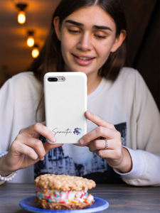 Phone Case: Hand-Drawn Watercolour Flower with Personalization and Name Customization - Floral iPhone Cases